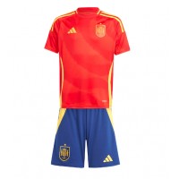 Spanien Fußballbekleidung Heimtrikot Kinder EM 2024 Kurzarm (+ kurze hosen)